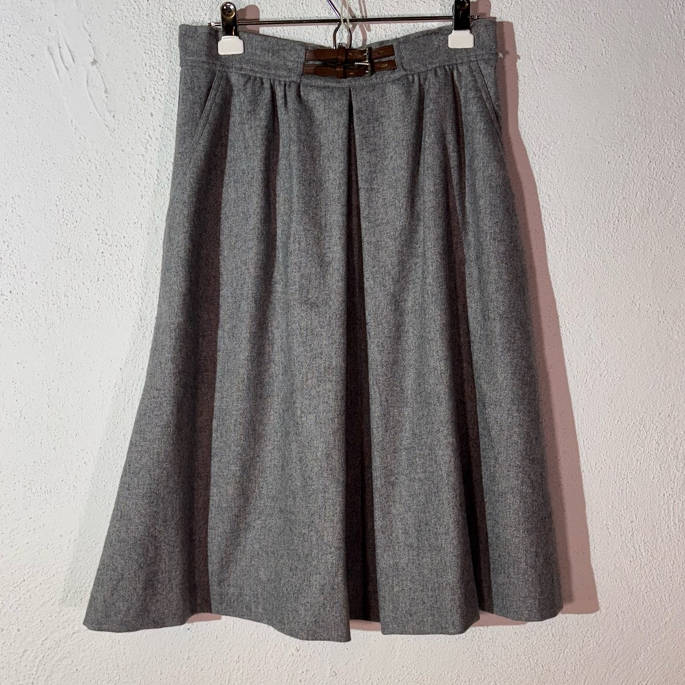 Vintage Gray A-Line Skirt